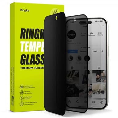 Ringke iPhone 15 Näytönsuoja Privacy Tempered Glass Installation Jig