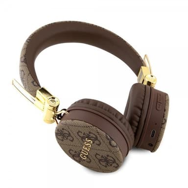 Guess Kuulokkeet Bluetooth Metal Logo Ruskea
