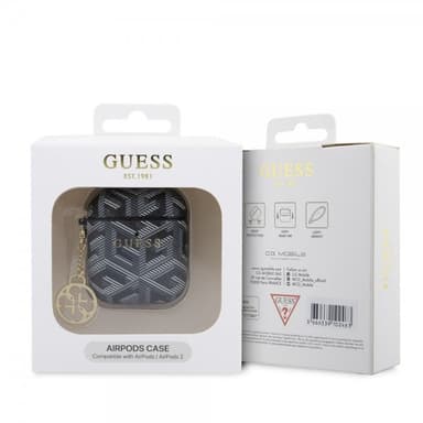 Guess AirPods 1/2 Kuori G Cube Musta