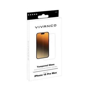 Vivanco iPhone 15 Pro Max Näytönsuoja Karkaistua Lasia