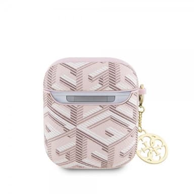 Guess AirPods 1/2 Kuori G Cube Vaaleanpunainen