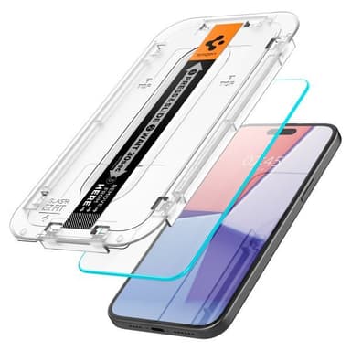 Spigen iPhone 15 Plus Näytönsuoja GLAS.tR EZ Fit 2-pakkaus