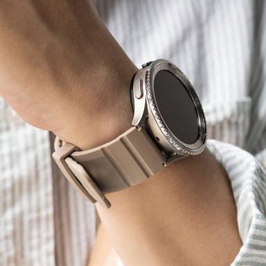 Ringke Samsung Galaxy Watch 20mm Ranneke Rubber One Bold Band Gray Sand