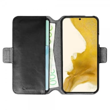Krusell Samsung Galaxy S20 FE Kotelo Leather PhoneWallet Musta
