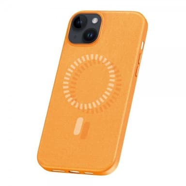 Baseus iPhone 15 Kuori Fauxther Series MagSafe Oranssi