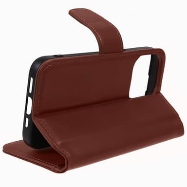 Nordic Covers iPhone 15 Pro Kotelo Essential Leather Maple Brown