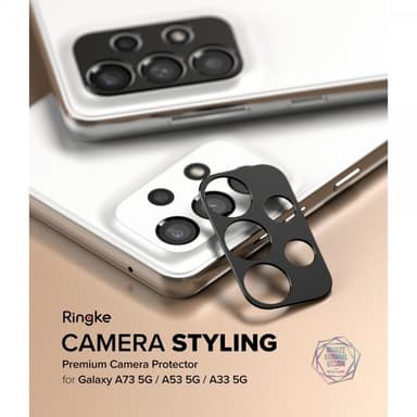 Ringke Samsung Galaxy A33 5G/Galaxy A53 5G Kameran linssinsuojus Camera Styling Musta
