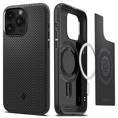 Spigen iPhone 15 Pro Kuori Mag Armor MagFit Matte Black