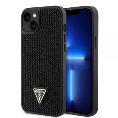 Guess iPhone 15 Plus Kuori Rhinestone Musta