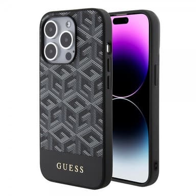 Guess iPhone 15 Pro Kuori G Cube MagSafe Musta