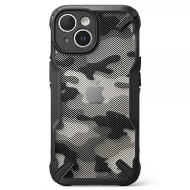 Ringke iPhone 15 Plus Kuori Fusion X Design Camo Black