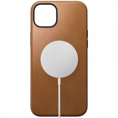NOMAD iPhone 15 Plus Kuori Modern Leather Case English Tan