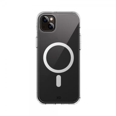 XQISIT iPhone 15 Plus Kuori Antishock Case MagSafe Läpinäkyvä Kirkas