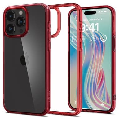 Spigen iPhone 15 Pro Kuori Ultra Hybrid Deep Red