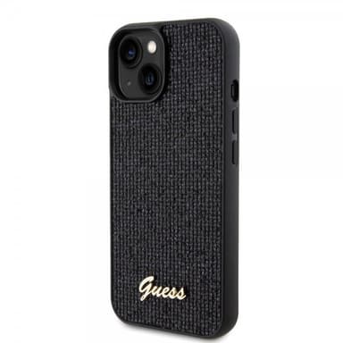 Guess iPhone 15 Kuori Square Mirror Musta