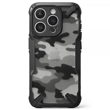 Ringke iPhone 15 Pro Max Kuori Fusion X Design Camo Black