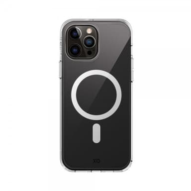 XQISIT iPhone 15 Pro Kuori Antishock Case MagSafe Läpinäkyvä Kirkas