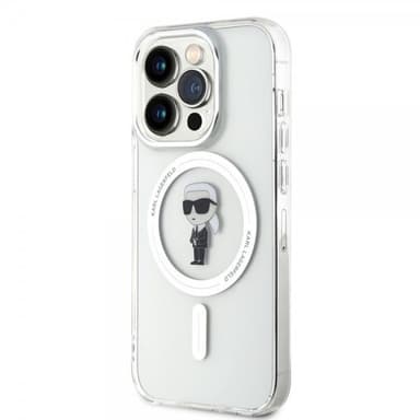Karl Lagerfeld iPhone 15 Pro Kuori Ikonik MagSafe Läpinäkyvä