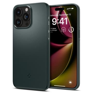 Spigen iPhone 15 Pro Max Kuori Thin Fit Abyss Green