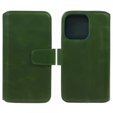 Nordic Covers iPhone 15 Pro Max Kotelo Essential Leather Juniper Green