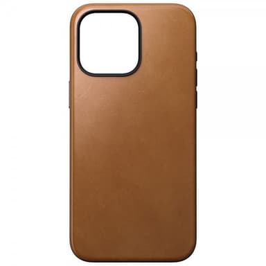 NOMAD iPhone 15 Pro Max Kuori Modern Leather Case English Tan