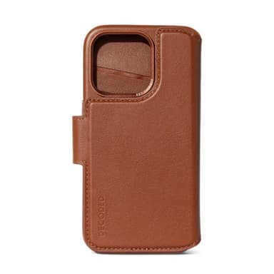 Decoded iPhone 15 Kotelo Leather Detachable Wallet Tan