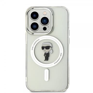 Karl Lagerfeld iPhone 15 Pro Kuori Ikonik MagSafe Läpinäkyvä