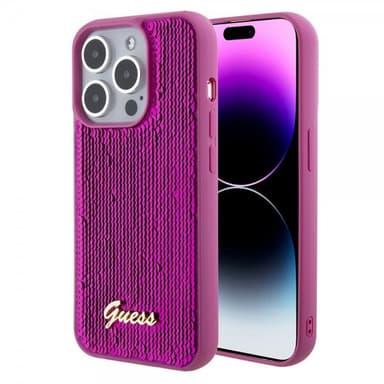 Guess iPhone 15 Pro Max Kuori Sequin Fuschia