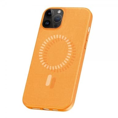 Baseus iPhone 15 Pro Max Kuori Fauxther Series MagSafe Oranssi
