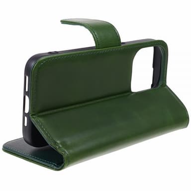 Nordic Covers iPhone 15 Pro Max Kotelo Essential Leather Juniper Green