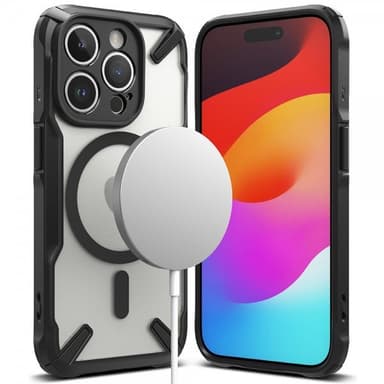 Ringke iPhone 15 Pro Kuori Fusion X Magnetic Matte Black