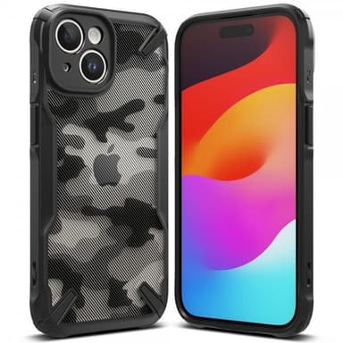Ringke iPhone 15 Plus Kuori Fusion X Design Camo Black