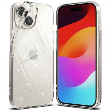 Ringke iPhone 15 Plus Kuori Air Glitter Clear