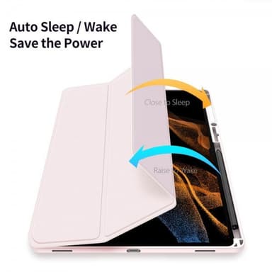DUX DUCIS Samsung Galaxy Tab S9 Ultra SM-X910 SM-X916 Kotelo TOBY Series Vaaleanpunainen