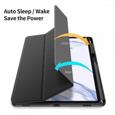 DUX DUCIS Samsung Galaxy Tab S9 Plus SM-X810 SM-X816 Kotelo TOBY Series Musta