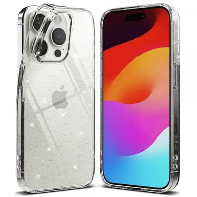 Ringke iPhone 15 Pro Kuori Air Glitter Clear