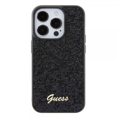 Guess iPhone 15 Pro Kuori Square Mirror Musta