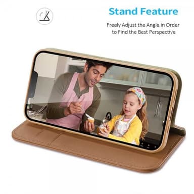 DUX DUCIS iPhone 15 Plus Kotelo Hivo Series Ruskea