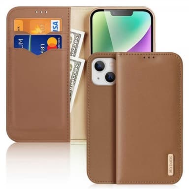 DUX DUCIS iPhone 15 Plus Kotelo Hivo Series Ruskea