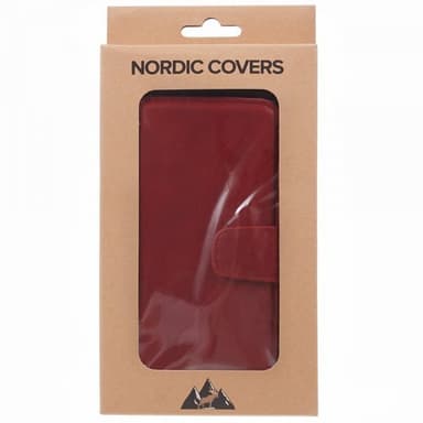 Nordic Covers iPhone 15 Plus Kotelo Essential Leather Poppy Red