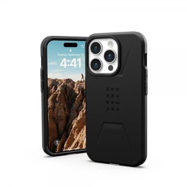 Urban Armor Gear (UAG) iPhone 15 Pro Kuori Civilian MagSafe Musta