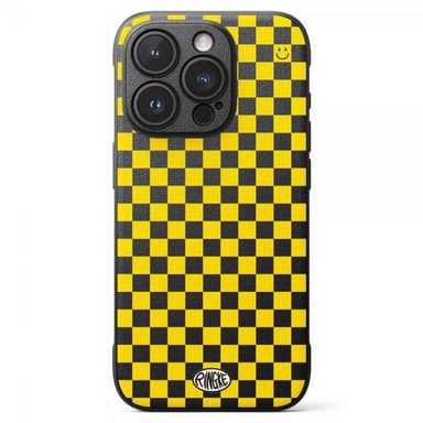 Ringke iPhone 15 Pro Kuori Onyx Design Checkerboard Yellow