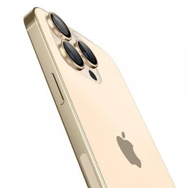 Spigen iPhone 14 Pro/iPhone 14 Pro Max Kameran linssinsuojus GLAS.tR EZ Fit Optik Pro Kulta 2-pakkaus