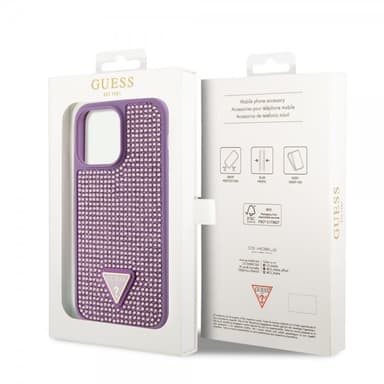 Guess iPhone 15 Pro Max Kuori Rhinestone Violetti
