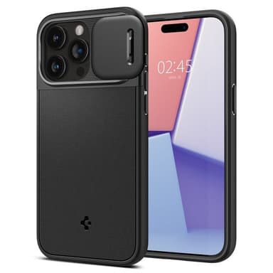 Spigen iPhone 15 Pro Max Kuori Optik Armor MagFit Musta