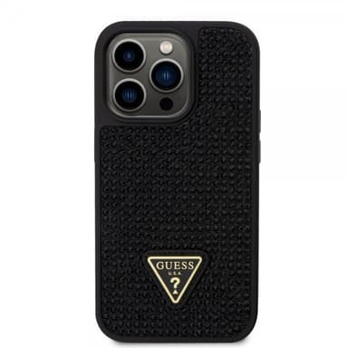 Guess iPhone 15 Pro Kuori Rhinestone Musta