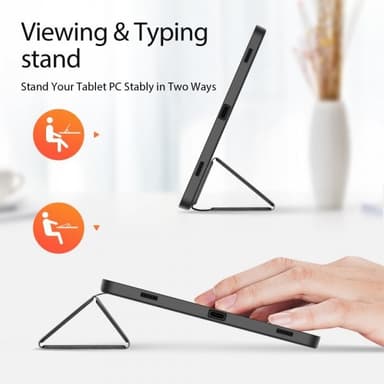 DUX DUCIS Samsung Galaxy Tab S9 SM-X710 SM-X716 Kotelo Domo Series Musta
