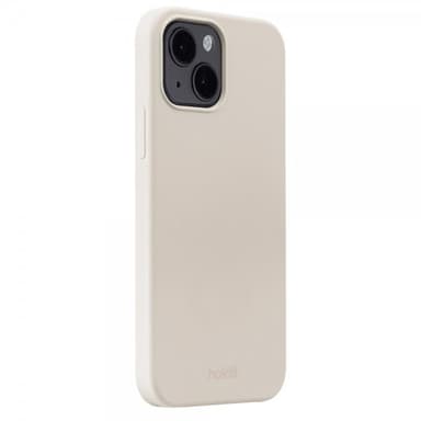 holdit iPhone 15 Kuori Silikoni Light Beige