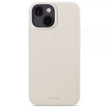 holdit iPhone 15 Kuori Silikoni Light Beige