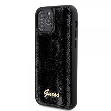 Guess iPhone 12/iPhone 12 Pro Kuori Sequin Musta